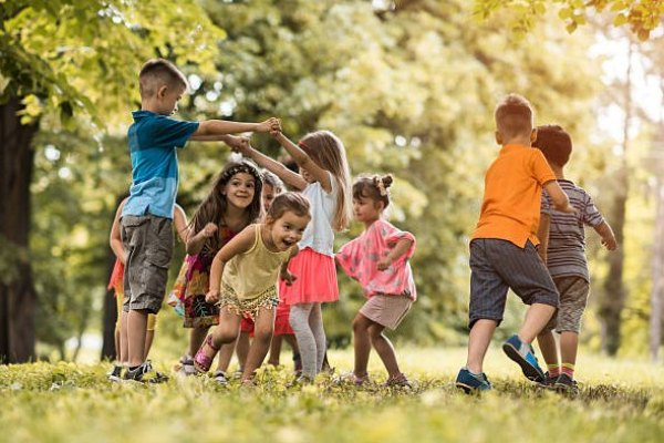 children playing together