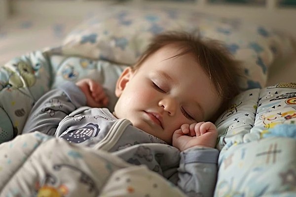 Baby sleeping calmfully