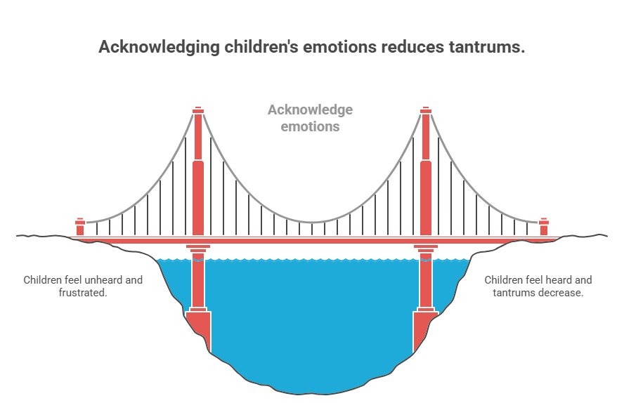 Child emotions and tantrums diagram chart