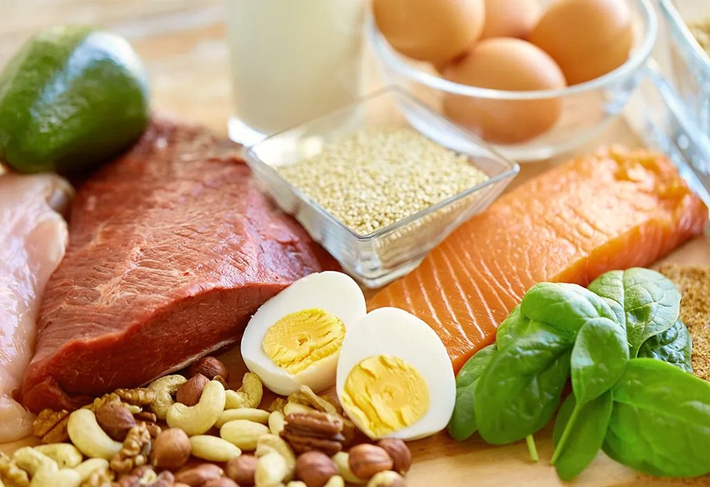 healthy grains and protien for child