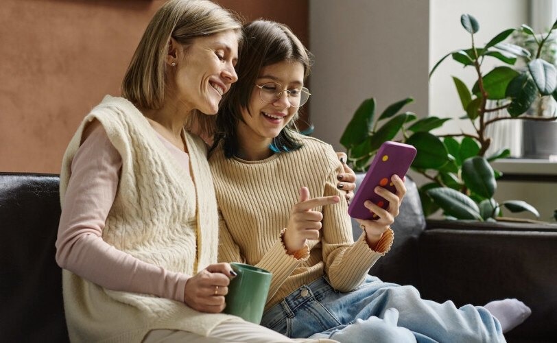 parenting teenagers guide. mother and daughter are spending time